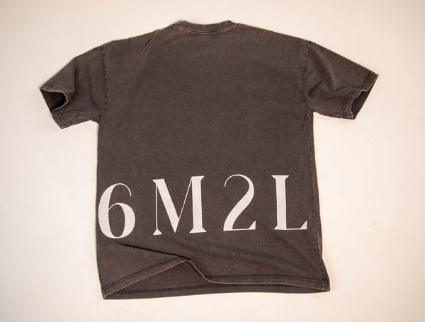 6M2L Washed Charcoal T-Shirt